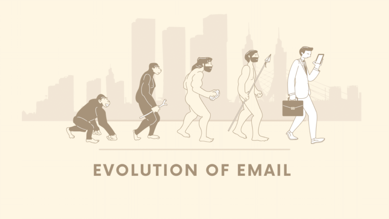 evolution of email hero image