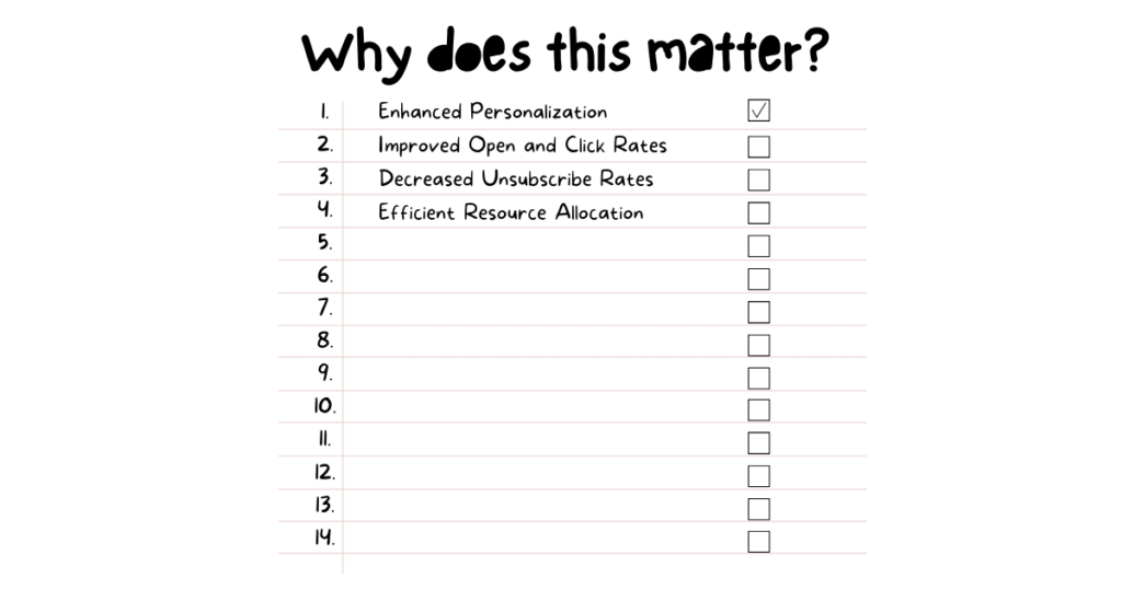 email segmentation checklist